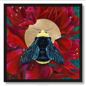 bee framed canvas print