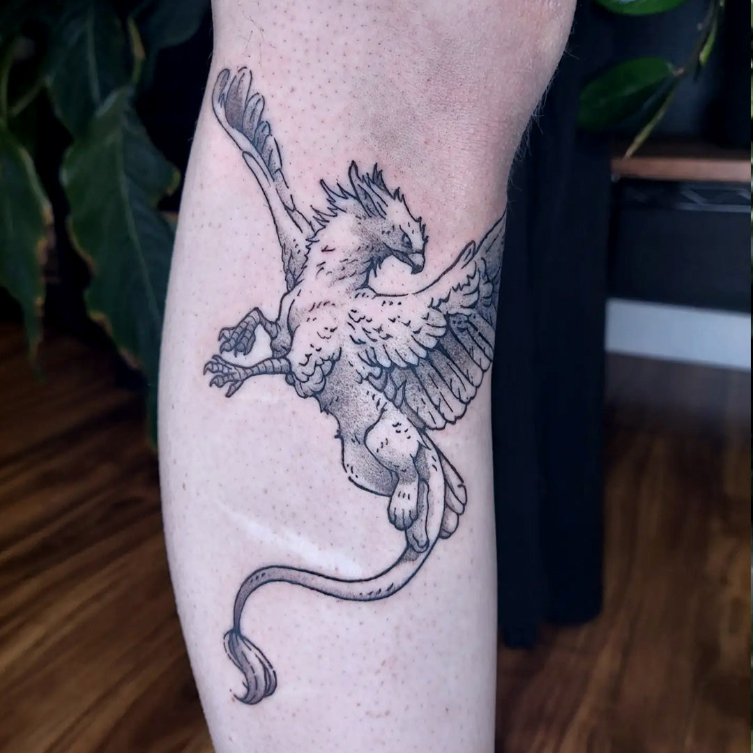 Griffin tattoo by Vincent Li