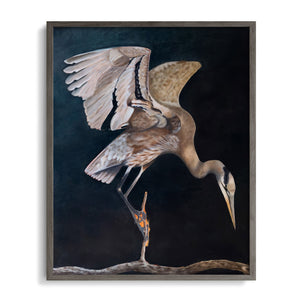 heron art print