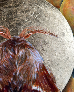 "Into the All" Western Tent Moth Painting