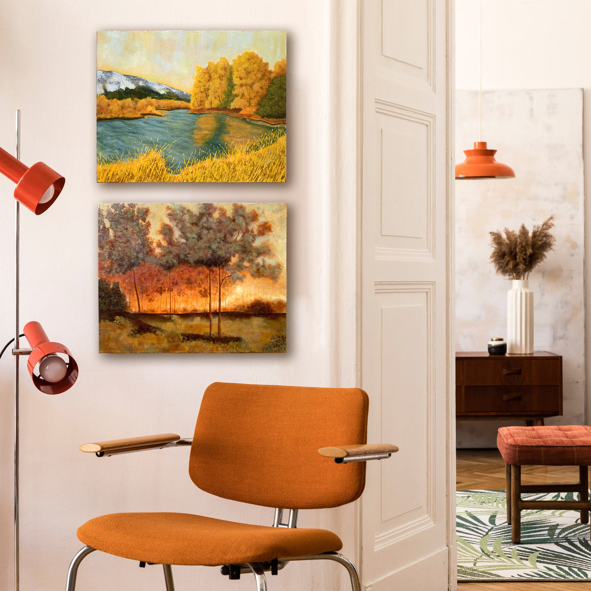 sunset landscape paintings