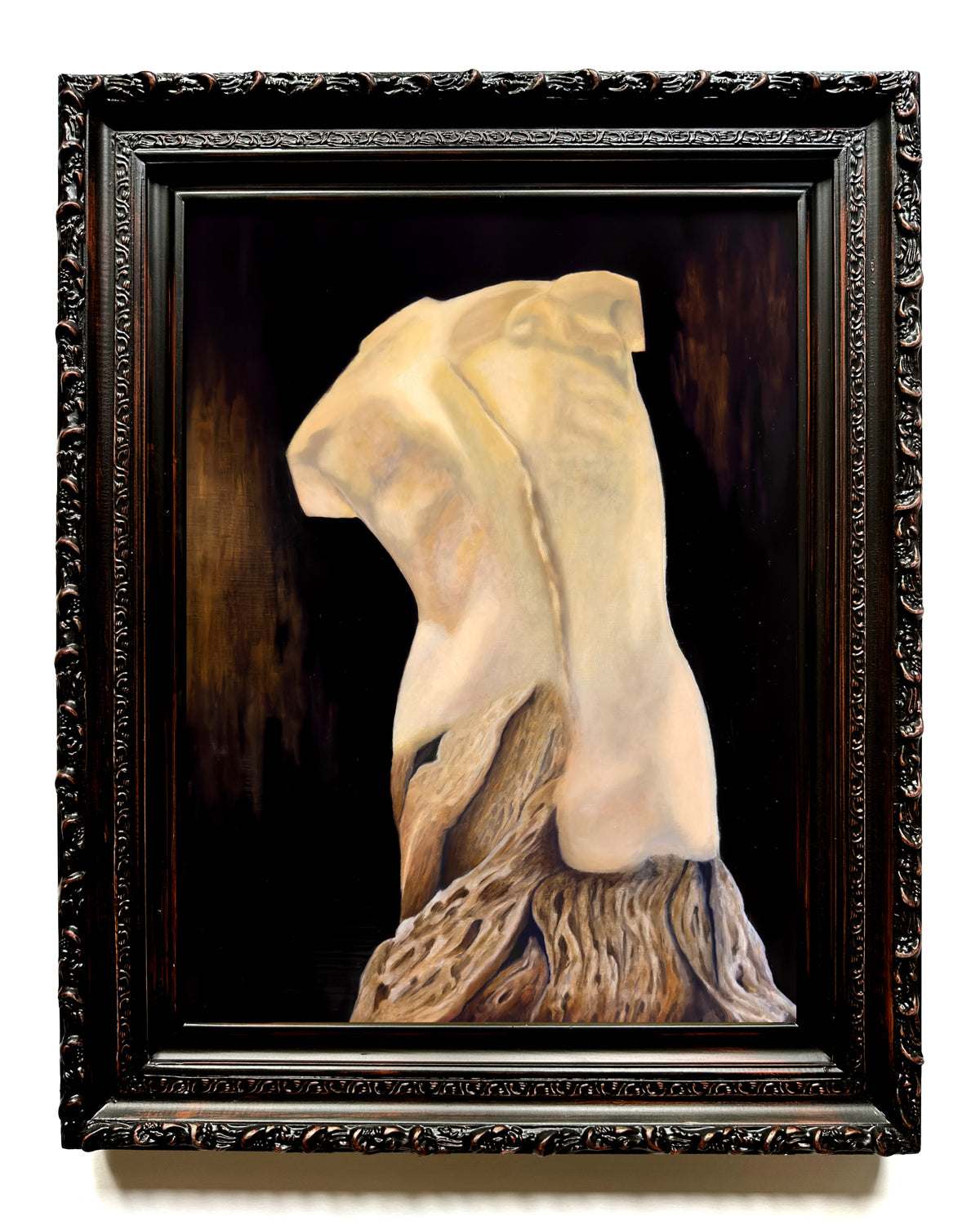 framed surreal figure painting by Danny Schreiber