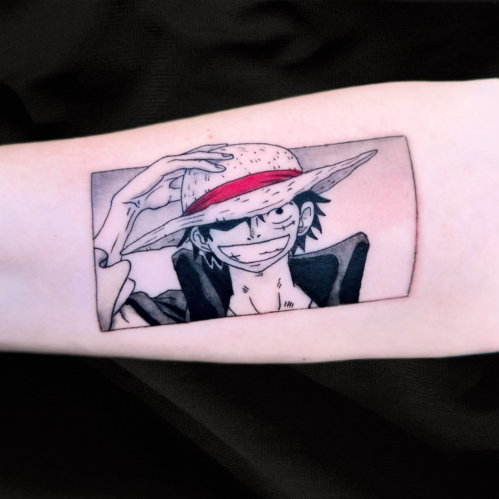 Monkey D. Luffy One Piece tattoo by Danny Schreiber 