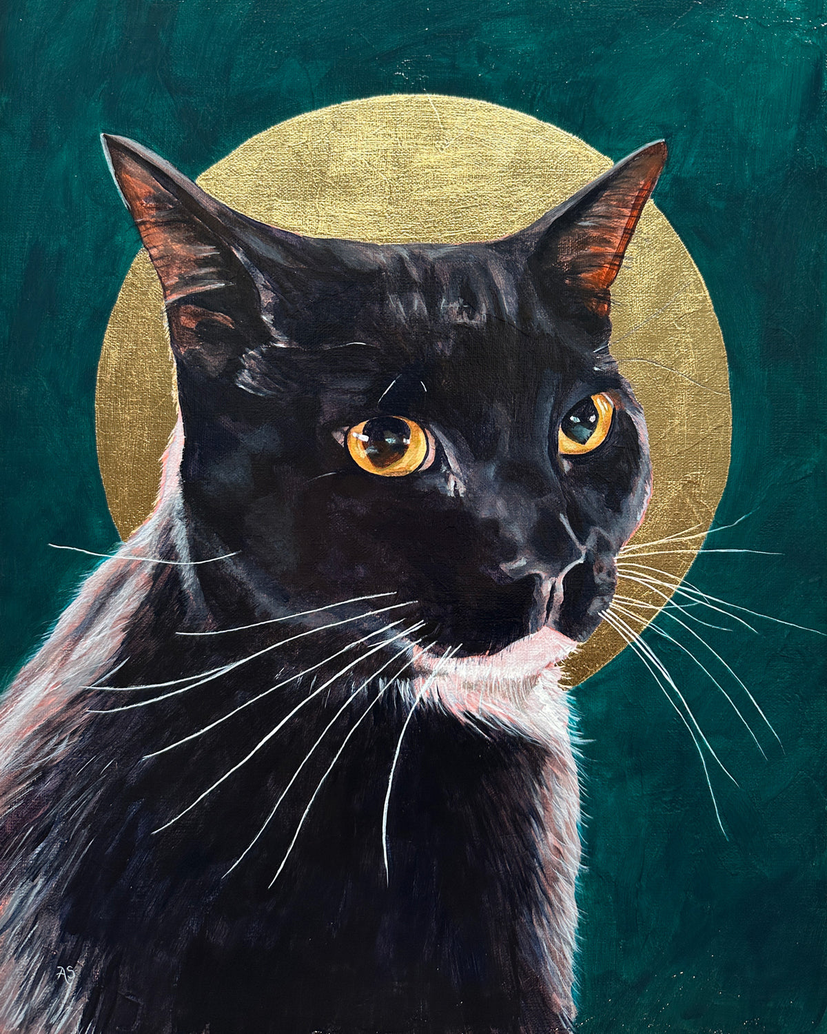 custom cat pet portrait
