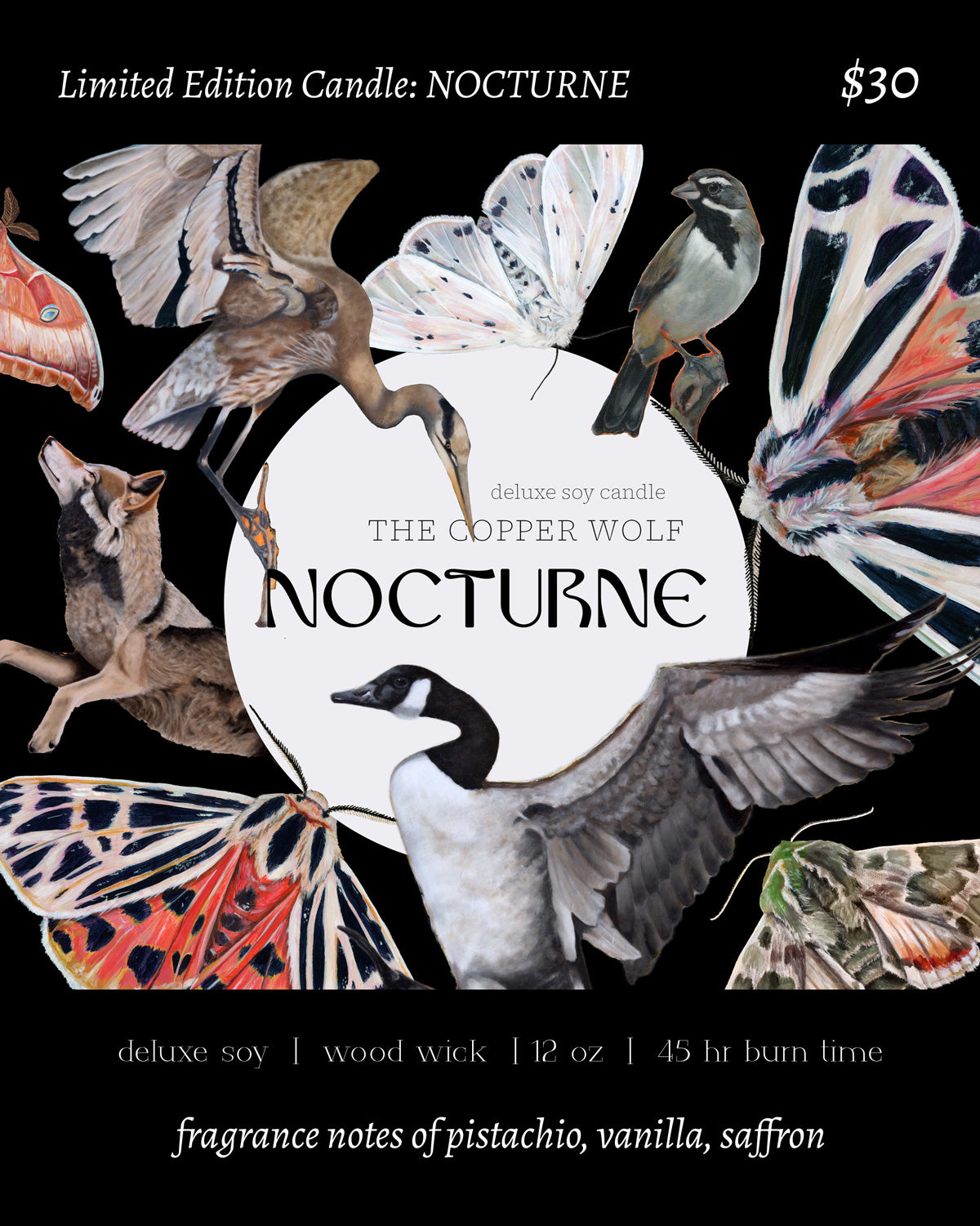 nocturne candle limited edition art candle