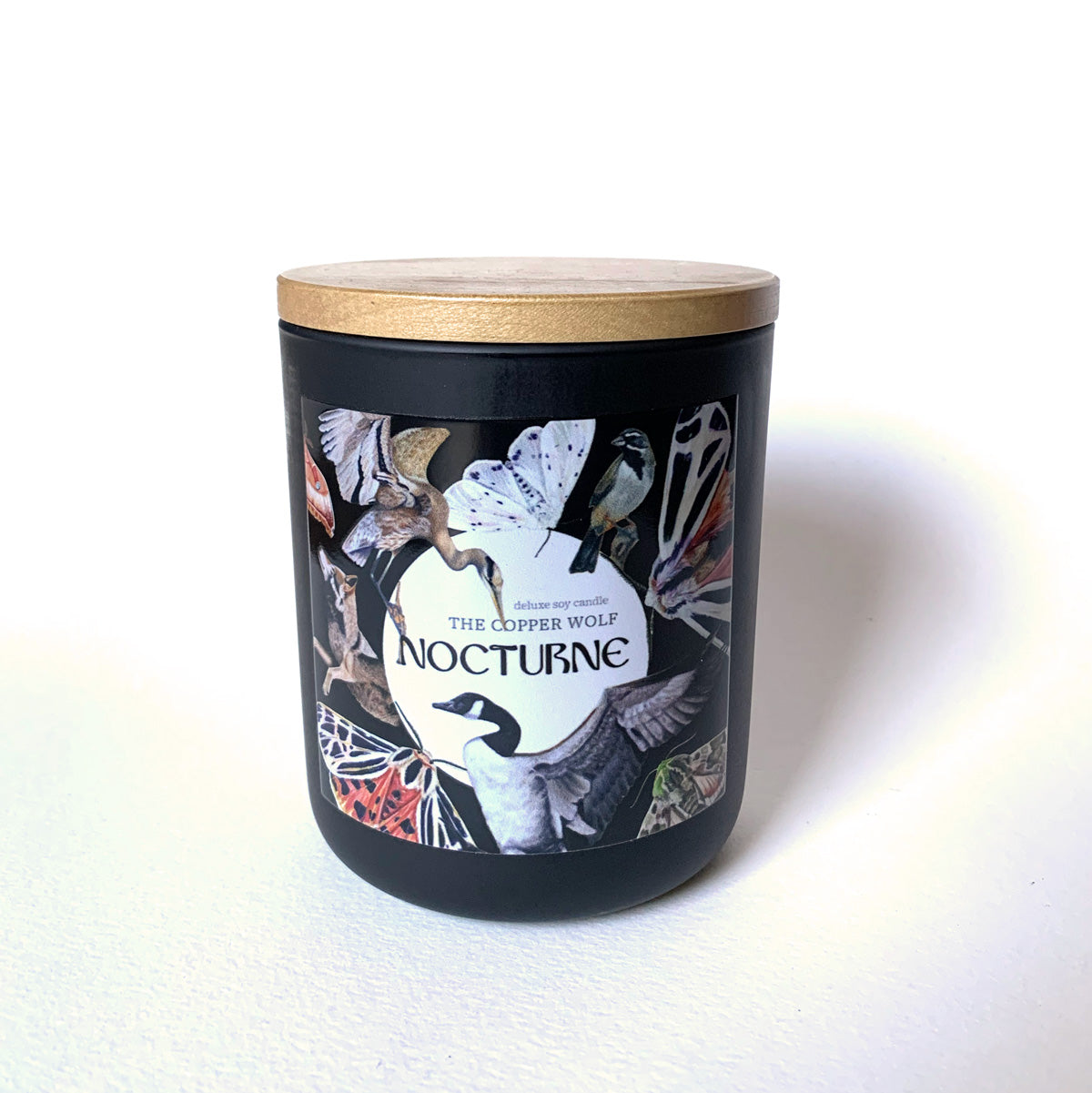 nocturne candle limited edition gift with wood wick and wood lid
