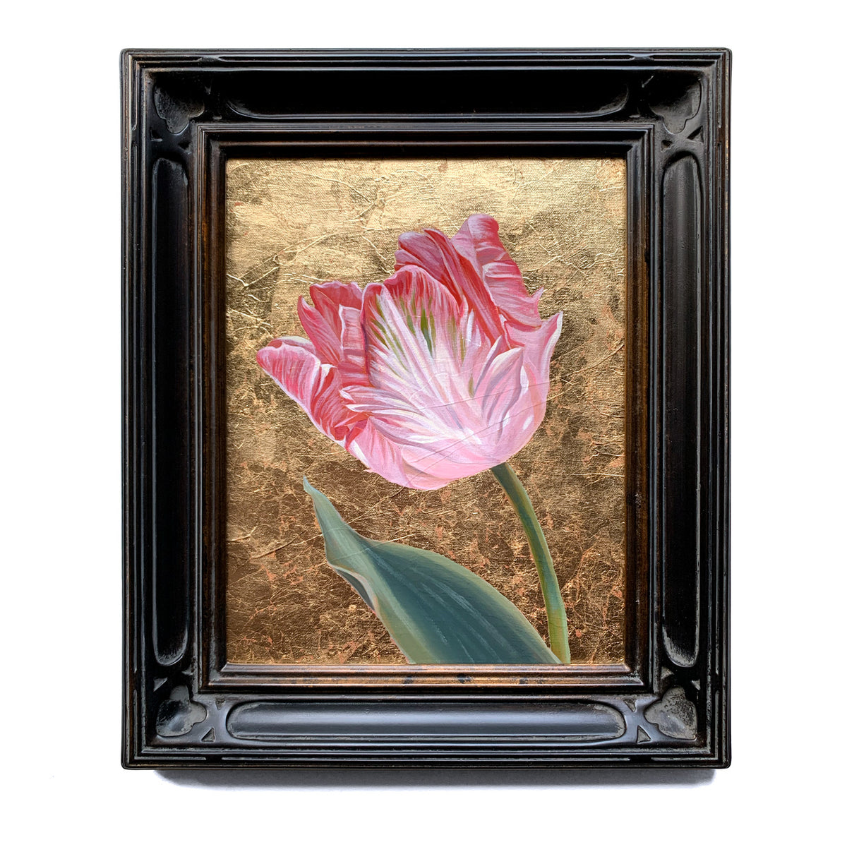 &quot;Two Lips Summon Kindness&quot; Tulip Painting 8x10