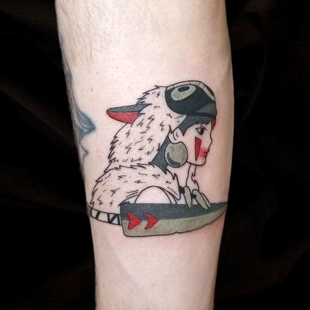 princess mononoke tattoo by Lydia Pitts