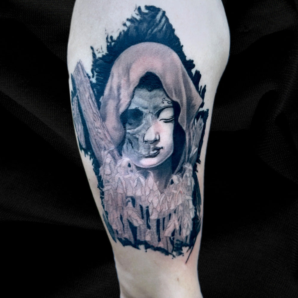 reaper buddha tattoo