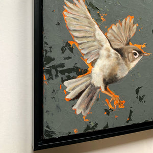 bird in flight painting frame detail