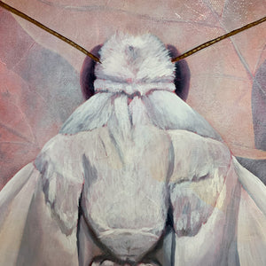 moth painting texture detail