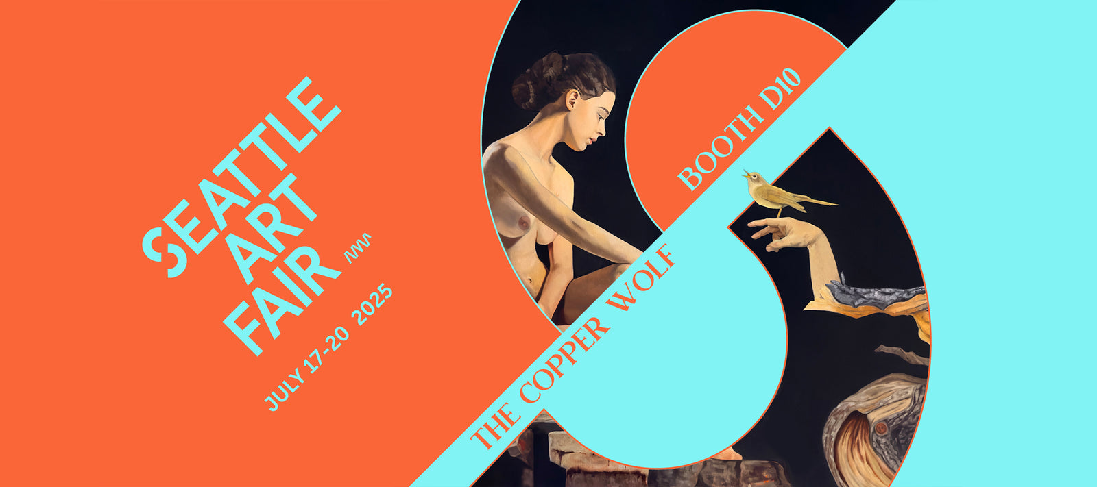 Seattle Art Fair 2025 The Copper Wolf Booth D10