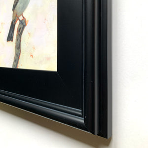 embellished canvas art print in black frame