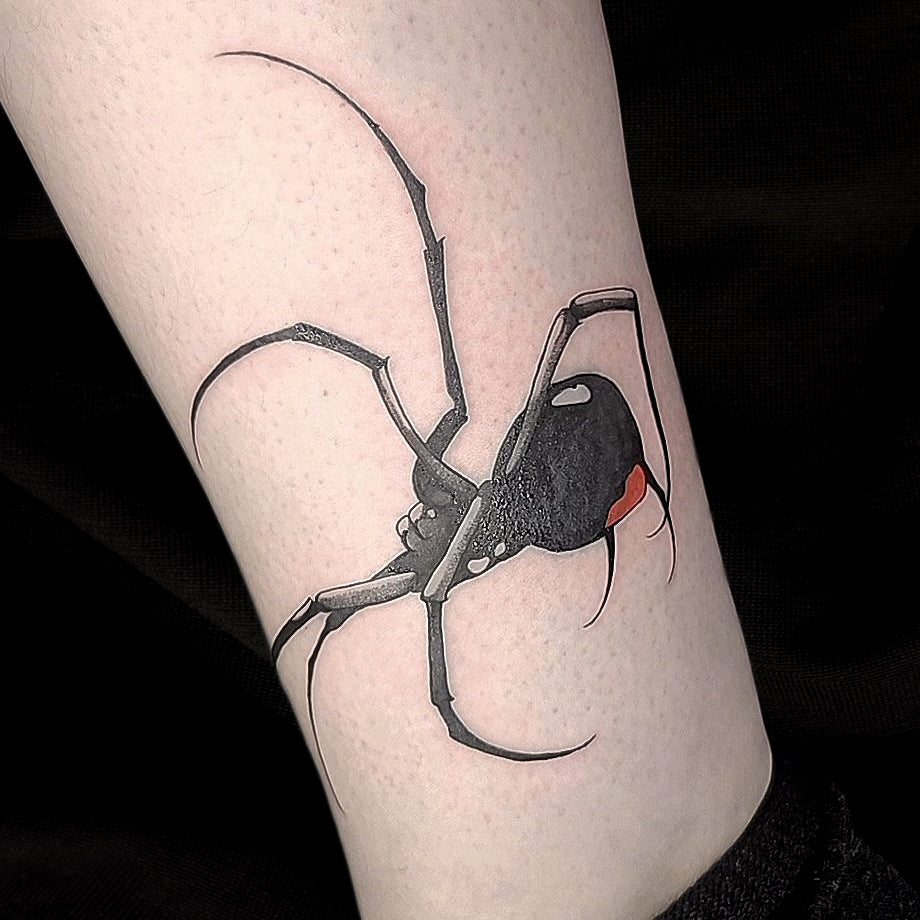 spider tattoo by Mary Kuzmin