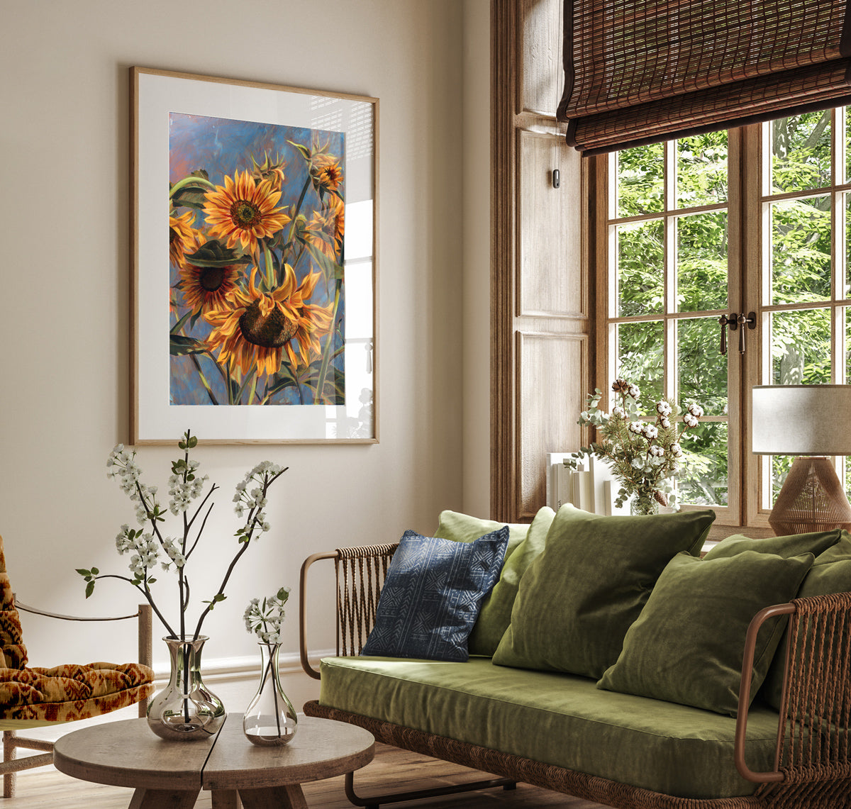 sunflowers art print wall art