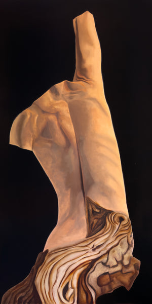 "The Heart Asks Return, Not Gold" Figurative Torso Oil Painting by Danny Gordo 
