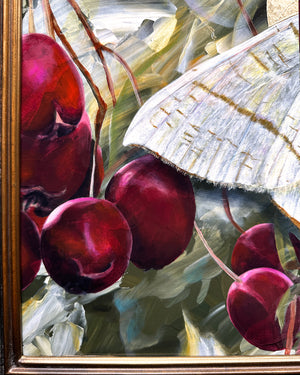 "To Flourish" Swallow-tailed Moth Painting