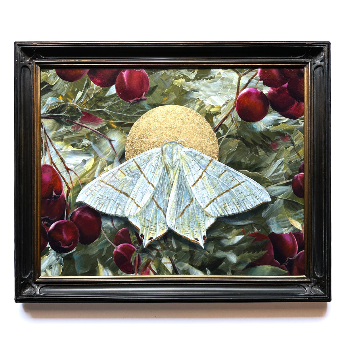 "To Flourish" Swallow-tailed Moth Painting