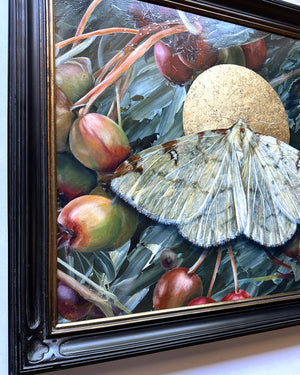 "To Nurture" Brimstone Moth Painting
