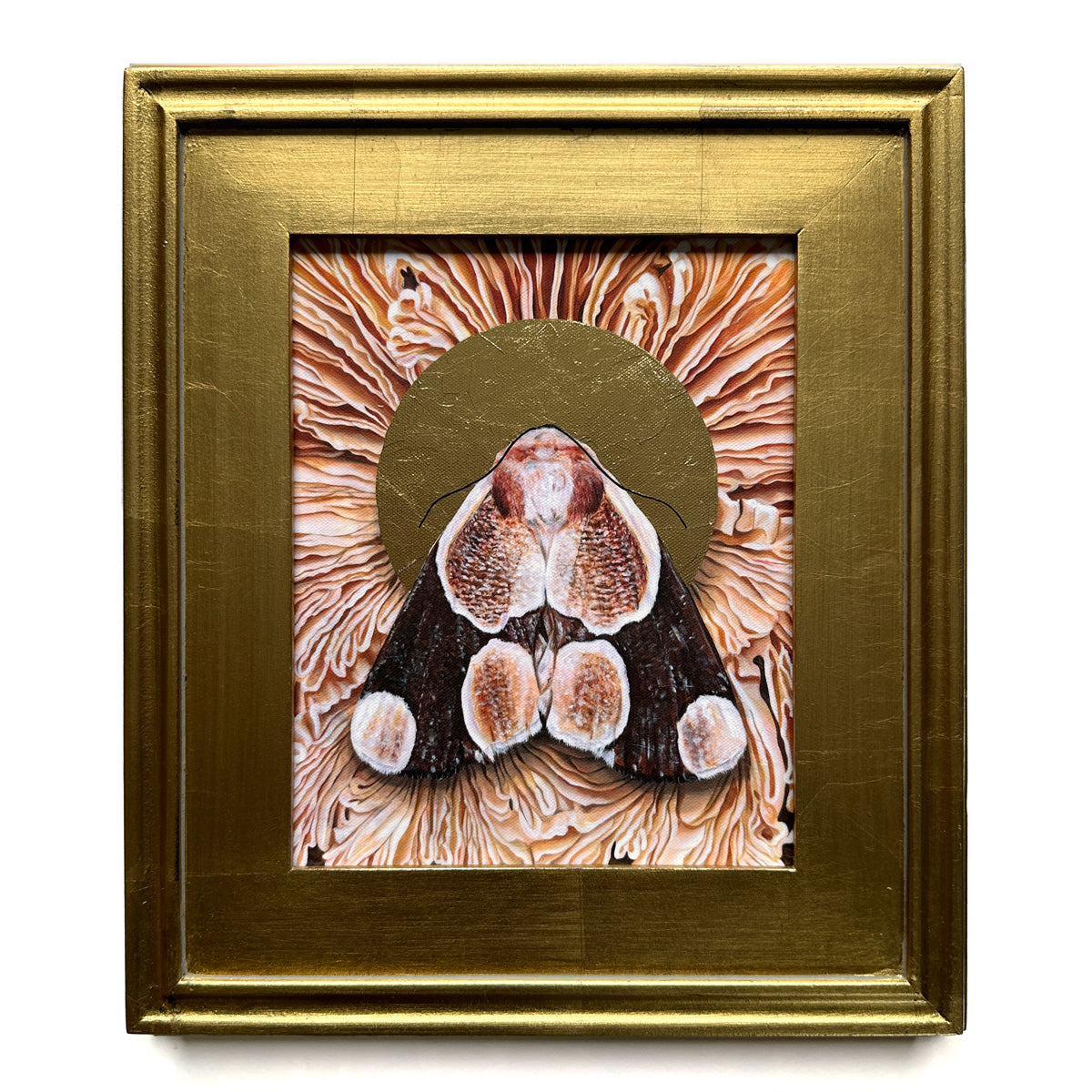 gold leaf embellished canvas art print