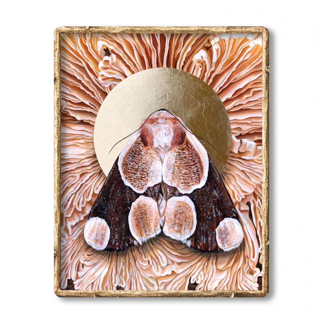 &#39;Totality&#39; Mushroom moth art print