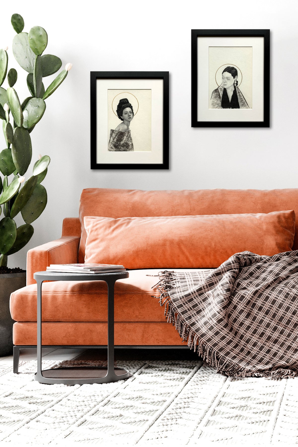 &quot;3:15 AM Halo&quot; Portrait Drawing