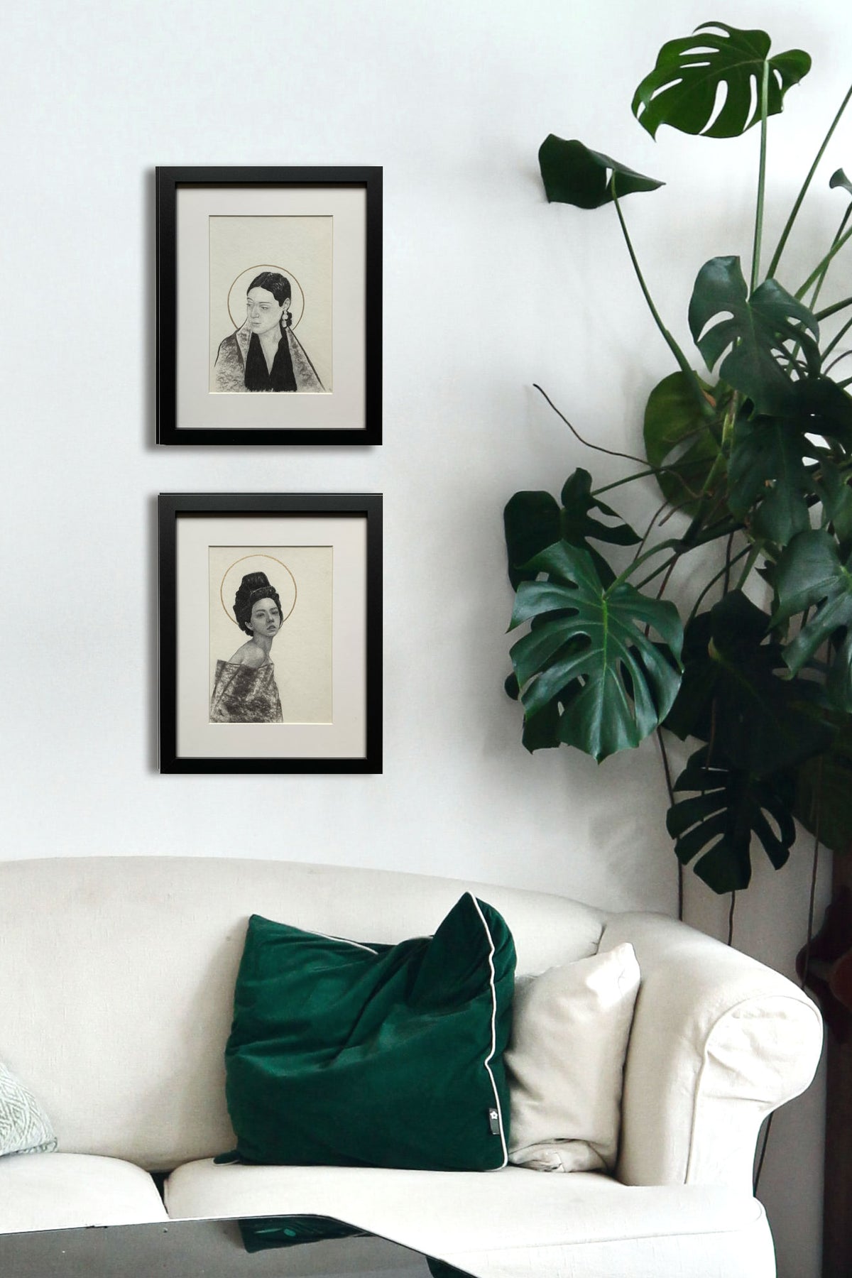 &quot;3:15 AM Halo&quot; Portrait Drawing