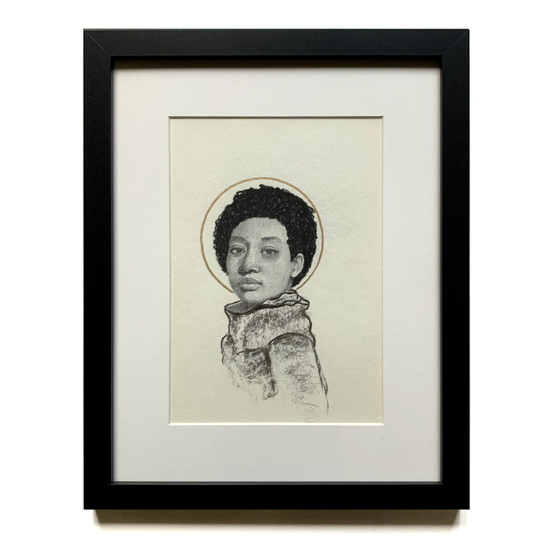 female portrait drawing