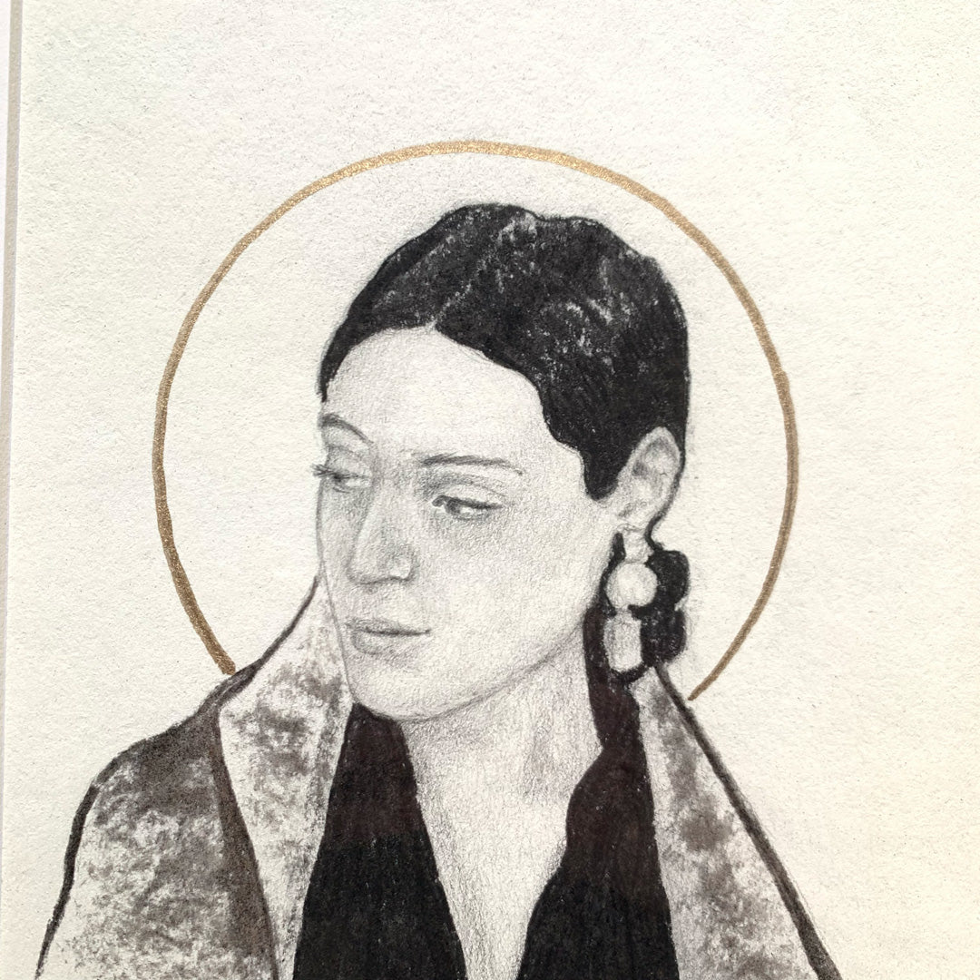 &quot;3:54 AM Halo&quot; Portrait Drawing