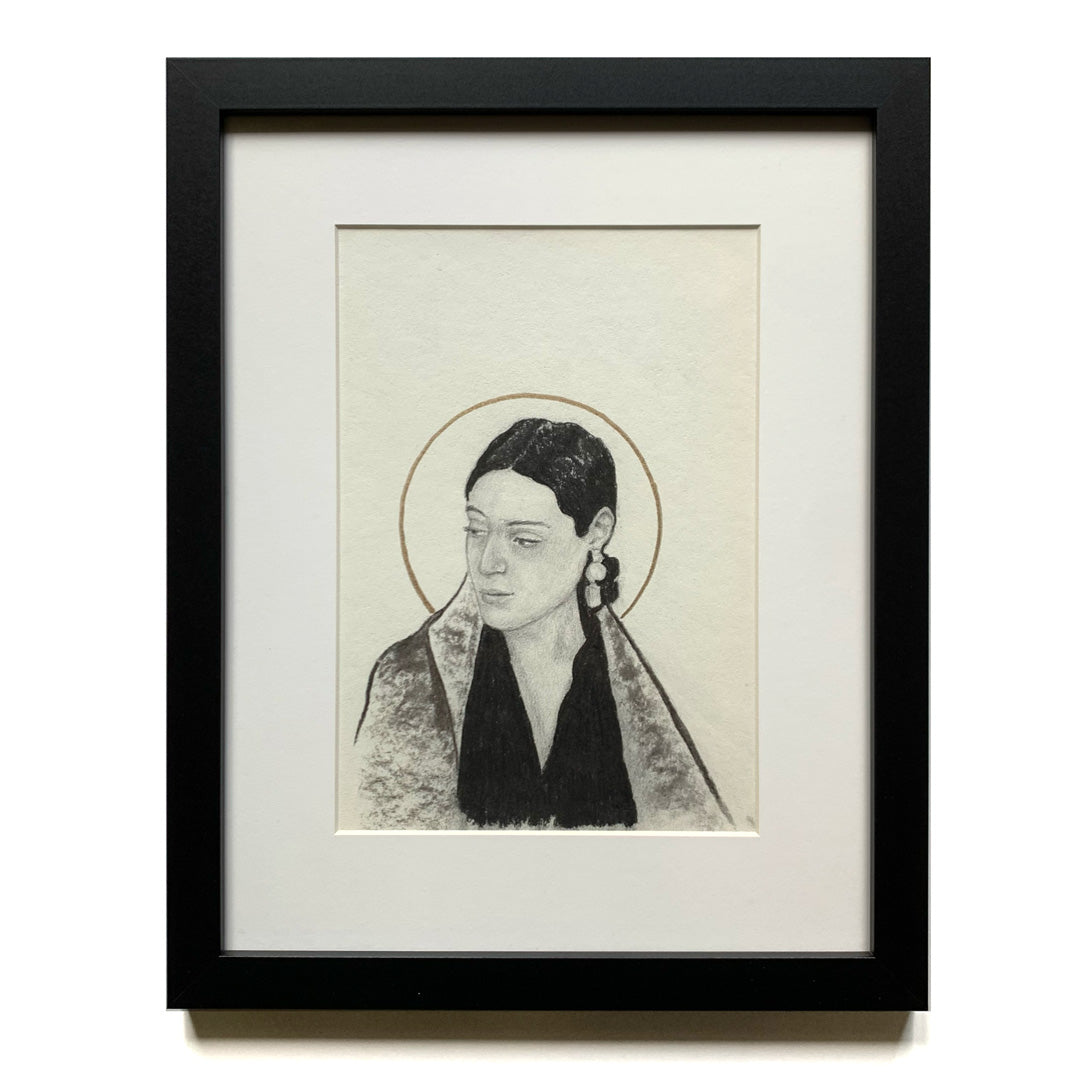 &quot;3:54 AM Halo&quot; Portrait Drawing