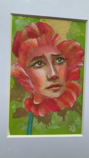 "Flower Spirit I" Flower Face Painting