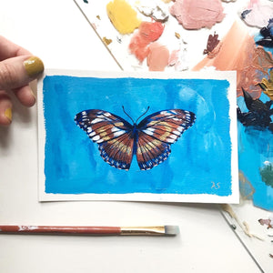 "Stir" Butterfly Painting Poetry Postcard 4x6
