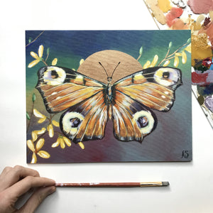 Embellished Fine Art Print Butterfly by Aimee Schreiber