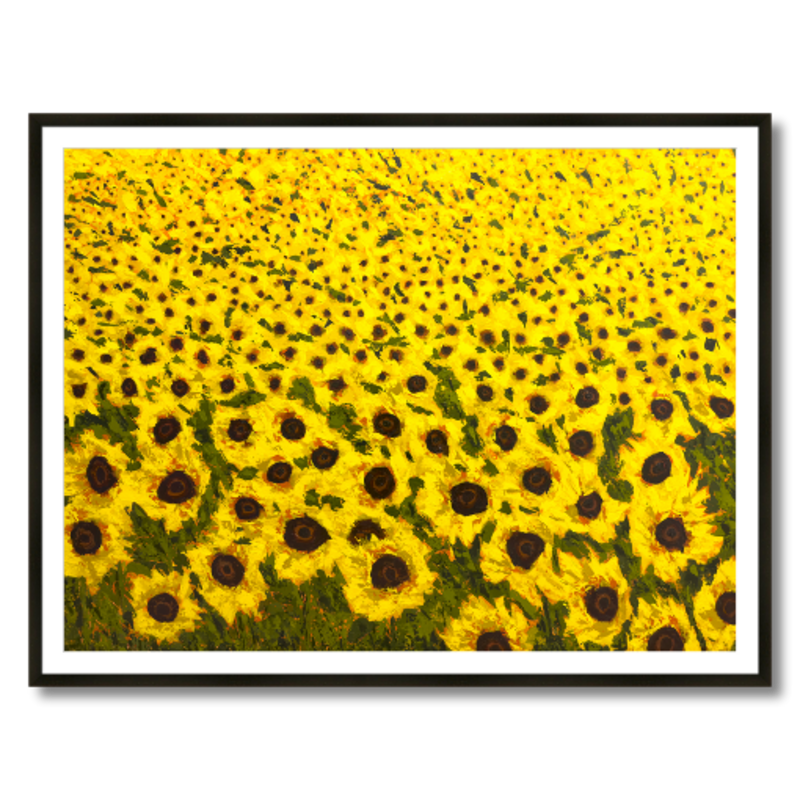 Designart - Parkland Trails Photography Canvas Art Print - Yellow - 40 in. Wide x 30 in. High