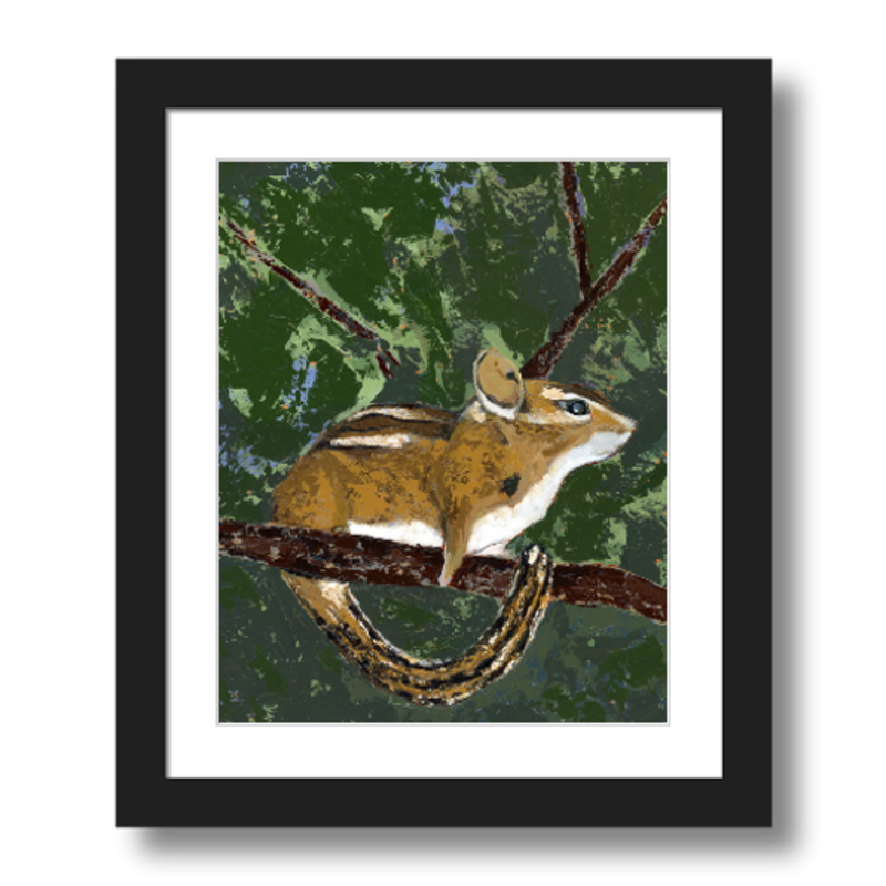 &quot;Prudence&quot; Chipmunk Animal Art Print