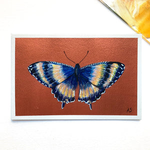 "Music III" Butterfly Painting Poetry Postcard 4x6