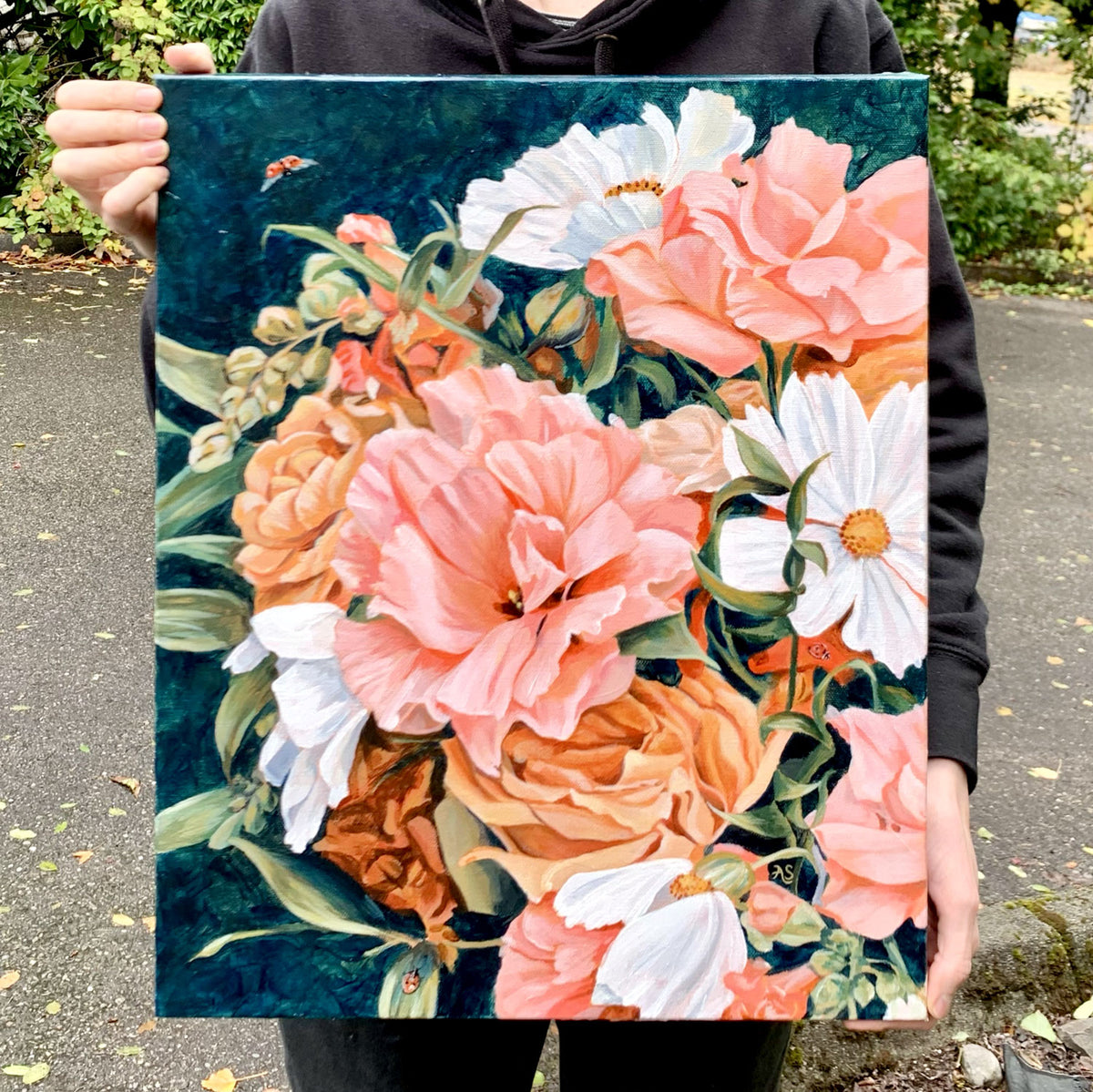 Wedding Bouquet Flower Painting Commission