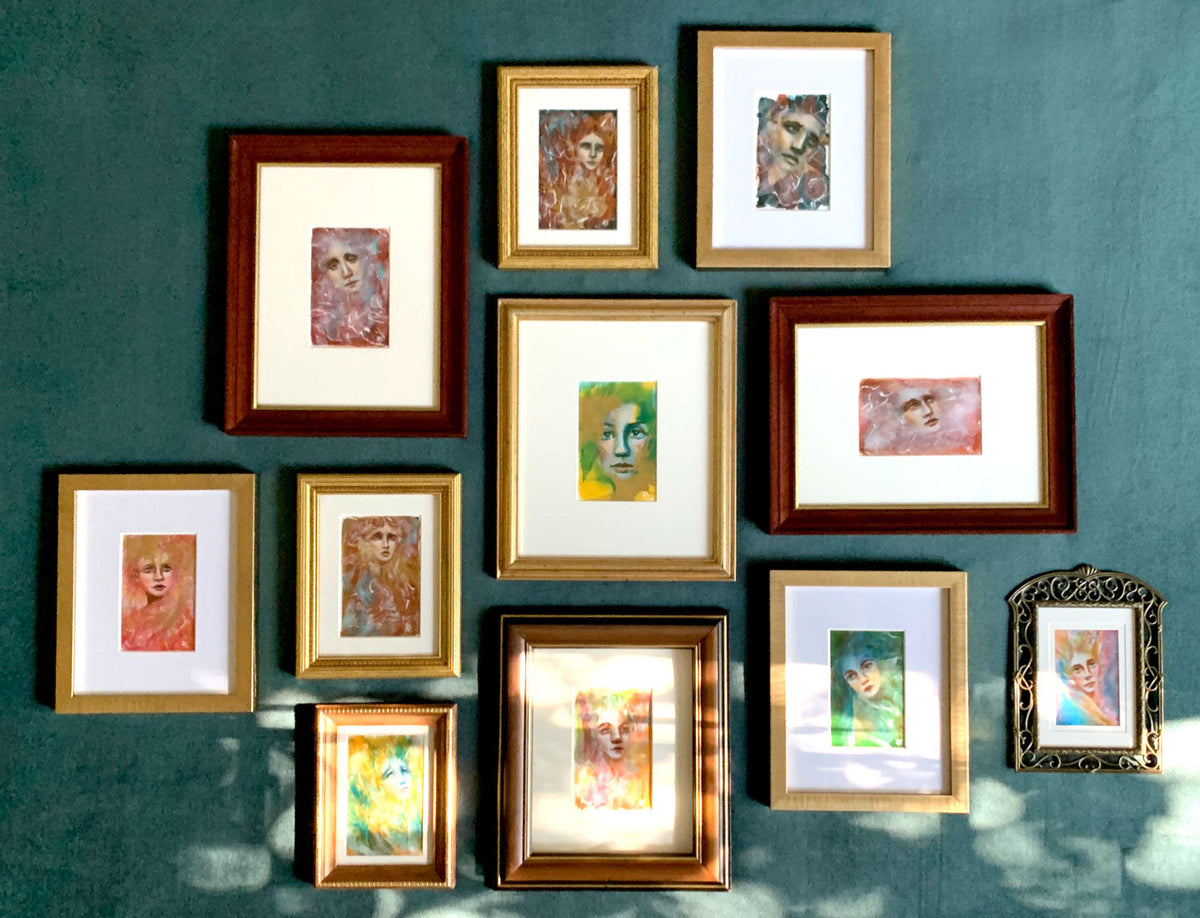 emotional art contemporary painting gallery wall by aimee schreiber