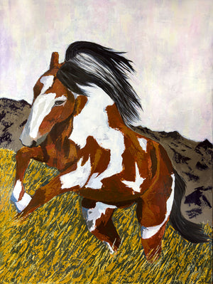 horse art print crop2