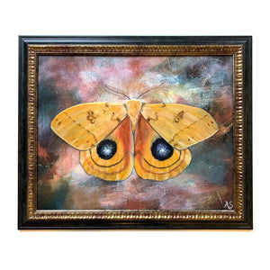 io moth embellished art print