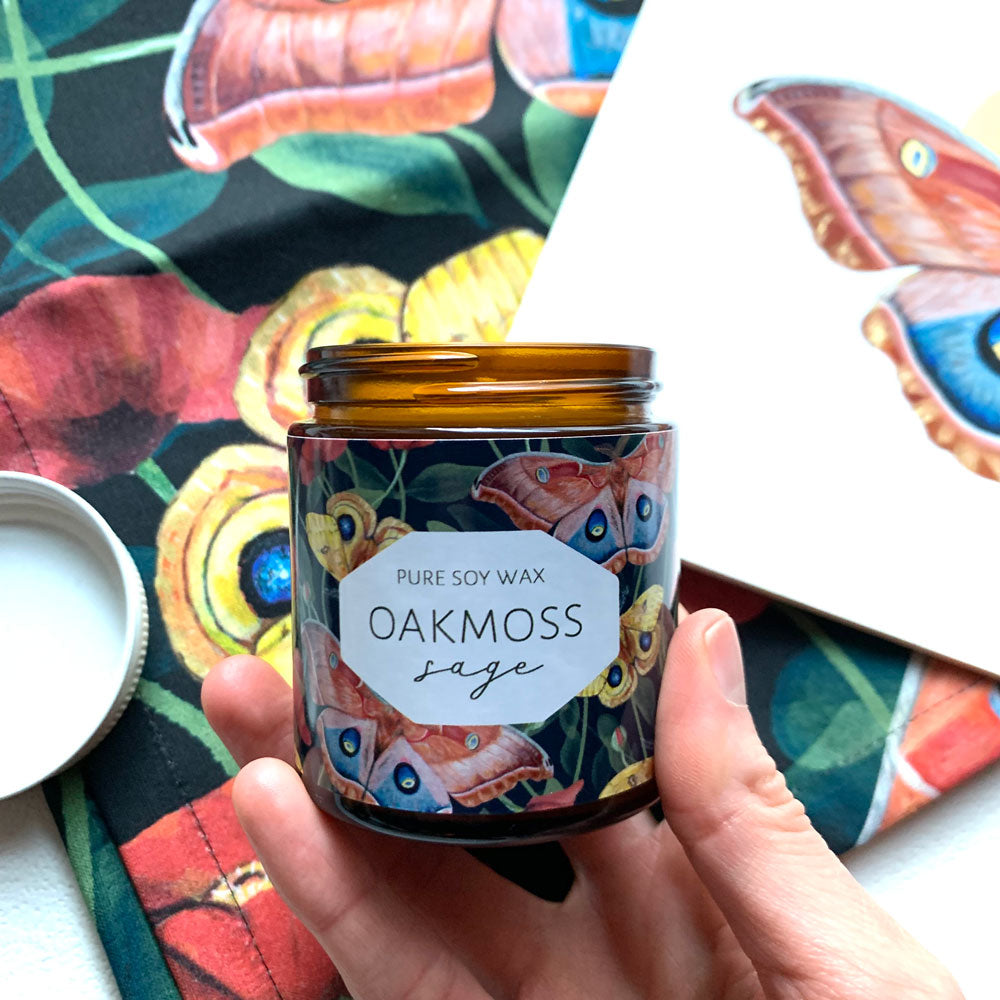 oakmoss sage candle gift set