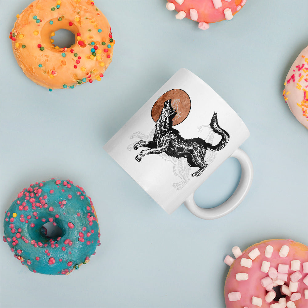 copper wolf mug