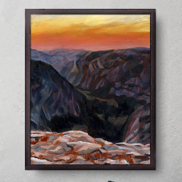 絵画 Mountain at sunset Mountain at sunset