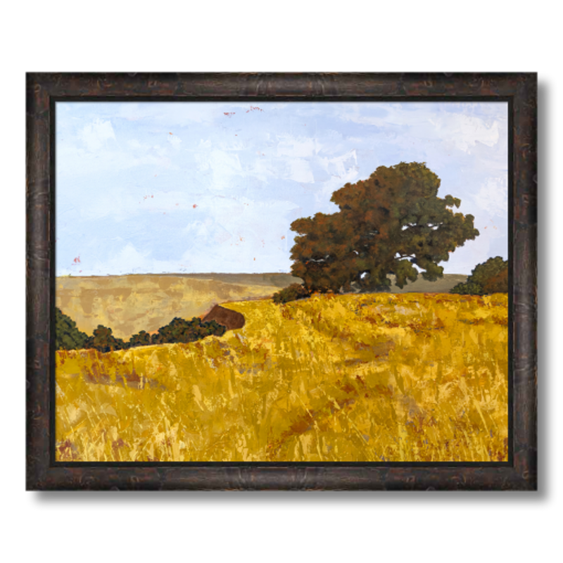 oak tree art print framed 20x16