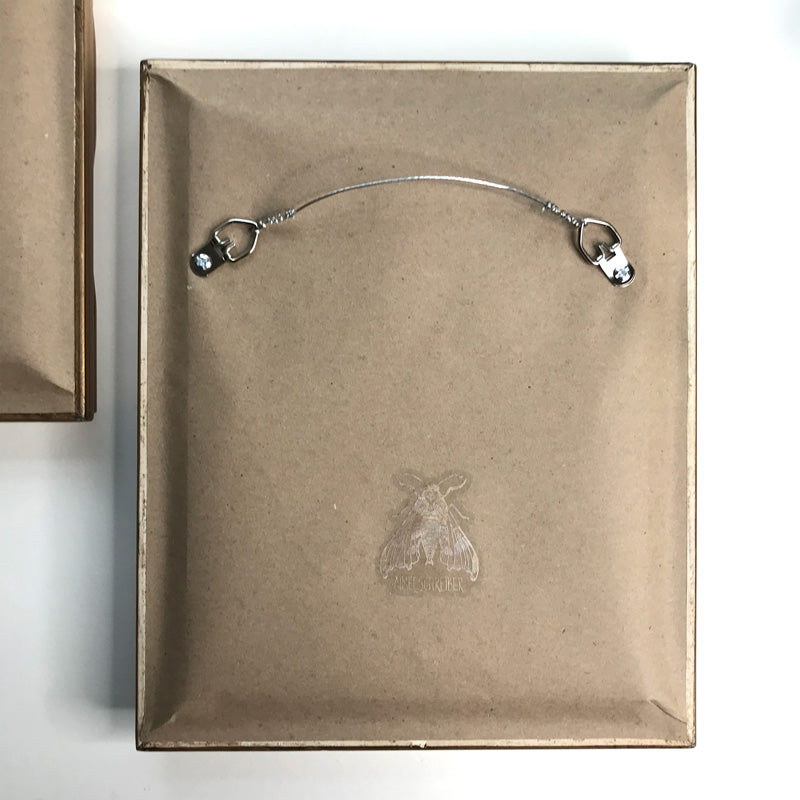 painting by Aimee Schreiber frame backing ready to hang