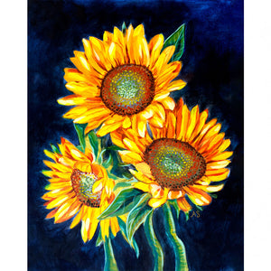 sunflower art print for sale Aimee Schreiber