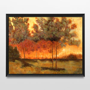 landscape-art-print-sunset-trees-framed