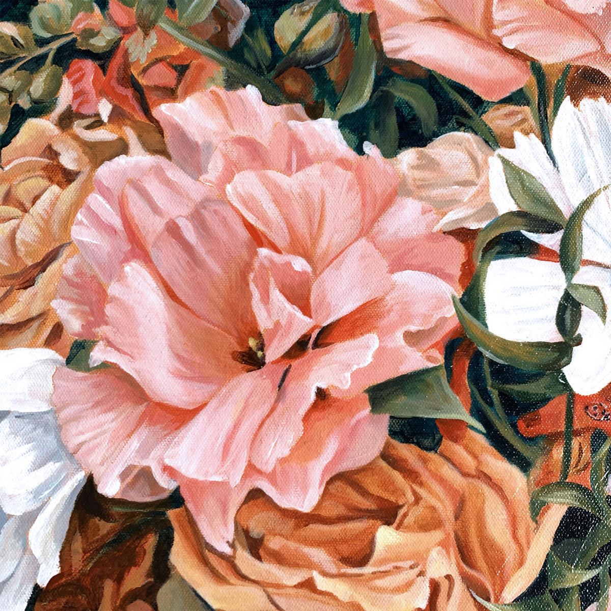 wedding bouquet painting commission  - creative wedding gift